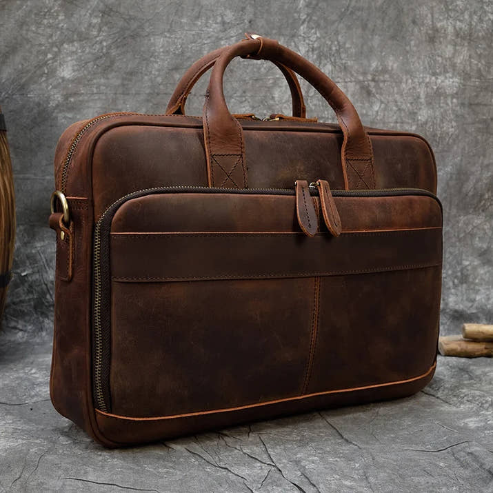 Executive Vintage Leather Briefcase™