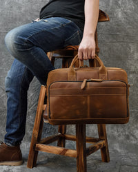 Executive Vintage Leather Briefcase™
