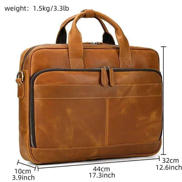 Executive Vintage Leather Briefcase™