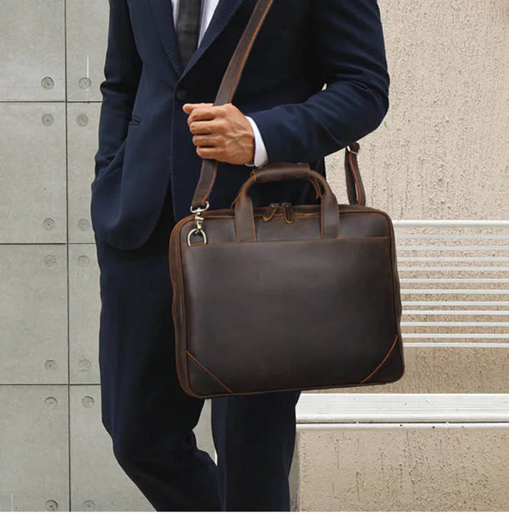 Executive Vintage Leather Briefcase™